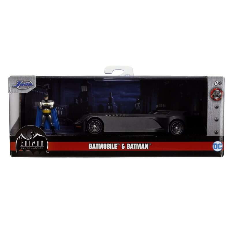 Simba - Masina Batmobile , Batman, Scara 1:32, Cu figurina metalica