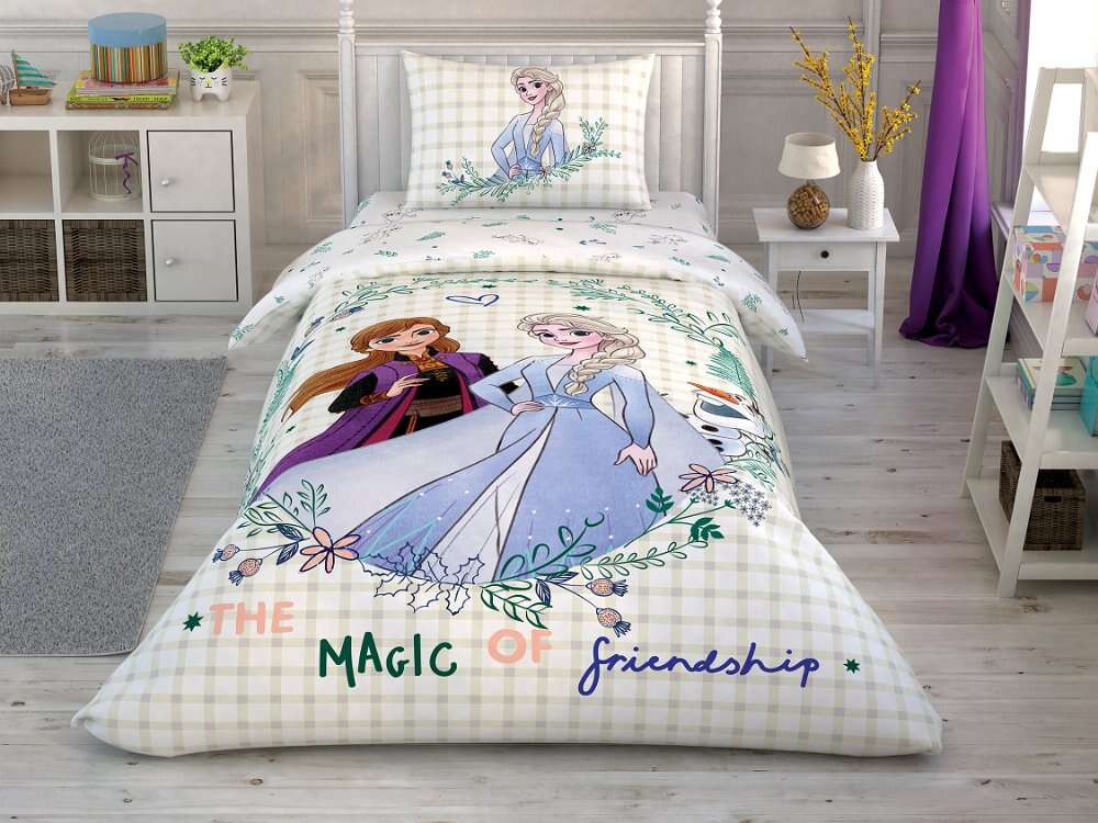 Lenjerie de pat Tac 3 piese Disney Frozen The magic of friendship