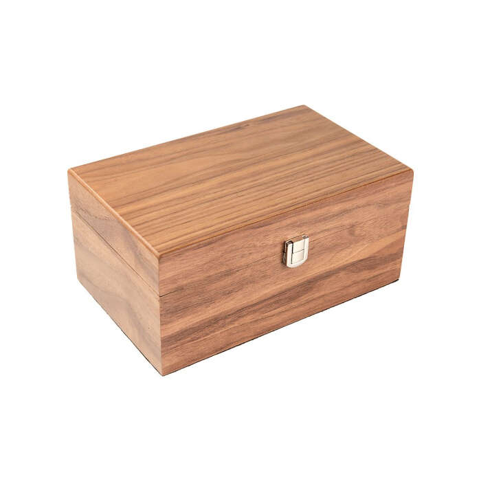Cutie lemn nuc pentru piese sah - medie