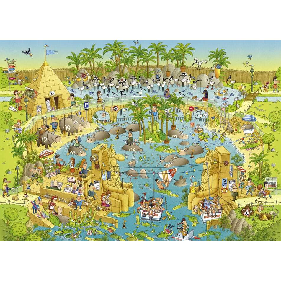 Puzzle- Degano: Nile Habitat, 1.000 piese | Heye