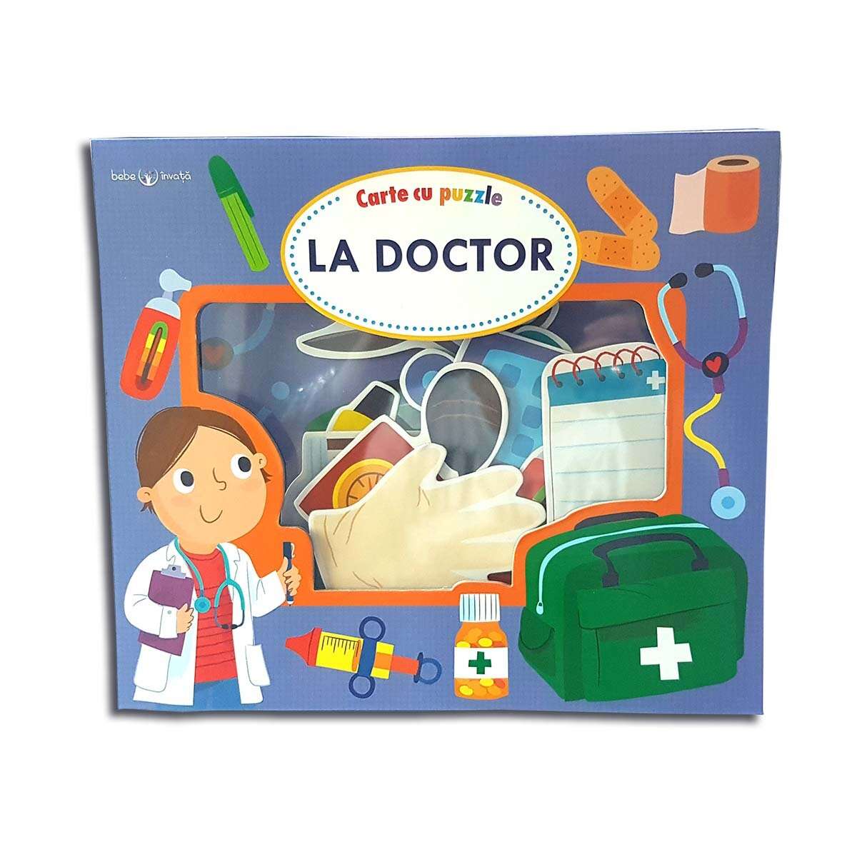 Carte cu puzzle Editura Litera, La Doctor