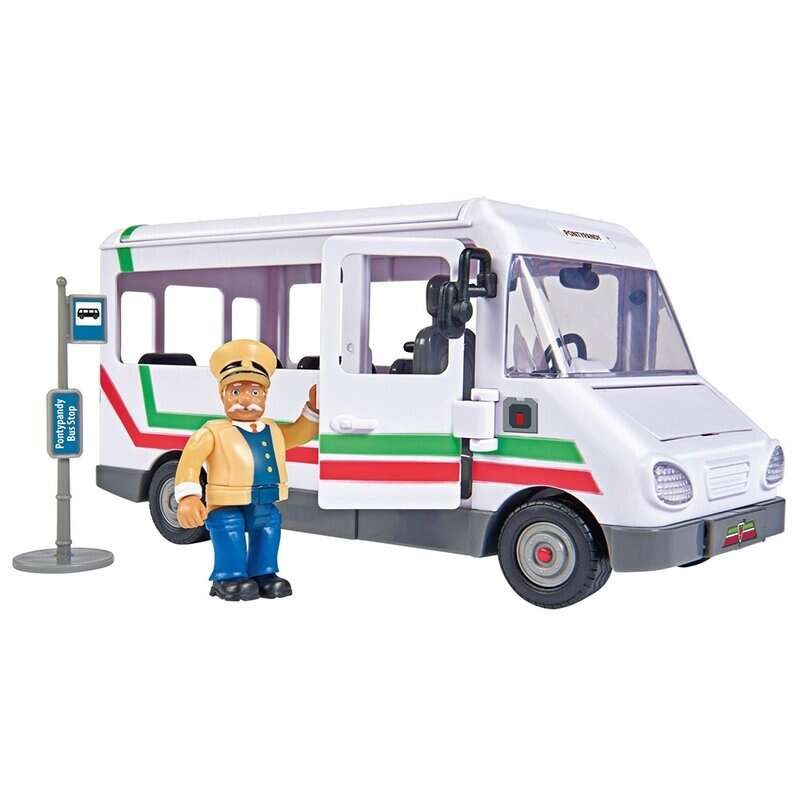 Simba - Autobuz Fireman Sam Trevors Bus cu figurina si accesorii
