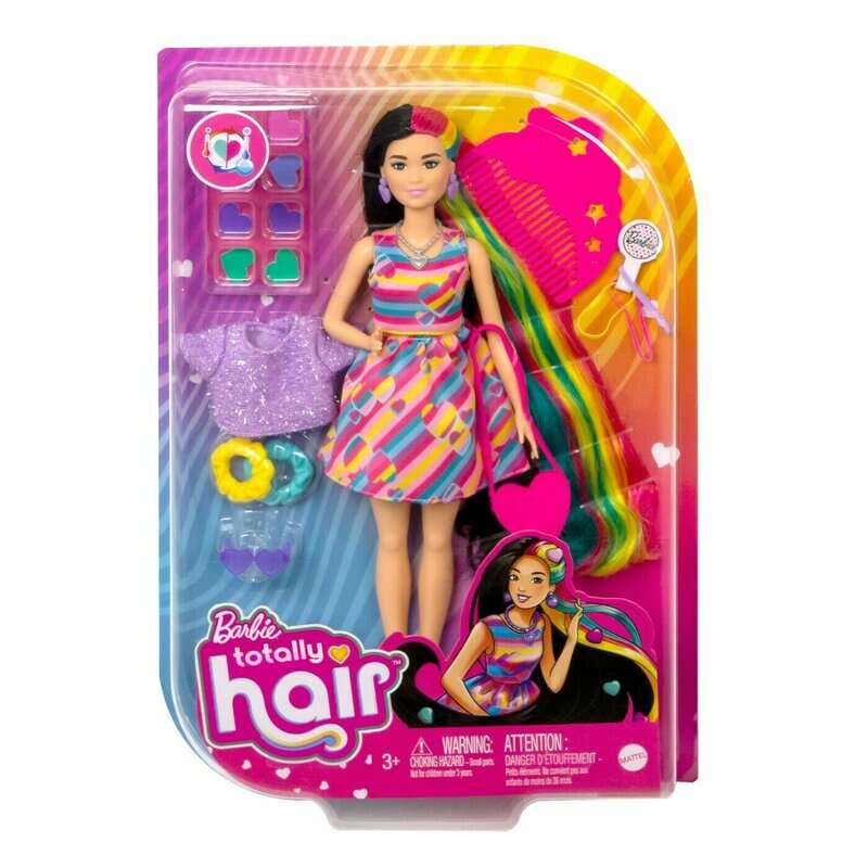 Mattel - BARBIE TOTALLY HAIR PAPUSA BARBIE BRUNETA