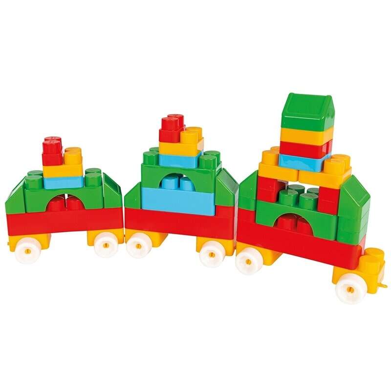 Pilsan - Set de constructie Cuburi Jumbo Blocks, In cutie, 166 piese