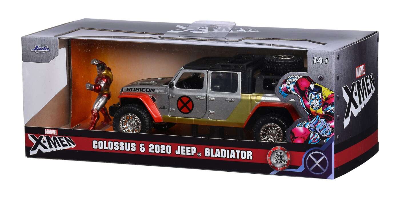 Set figurina si masinuta - Marvel X-Men: Colossus & 2020 Jeep Gladiator | Jada Toys