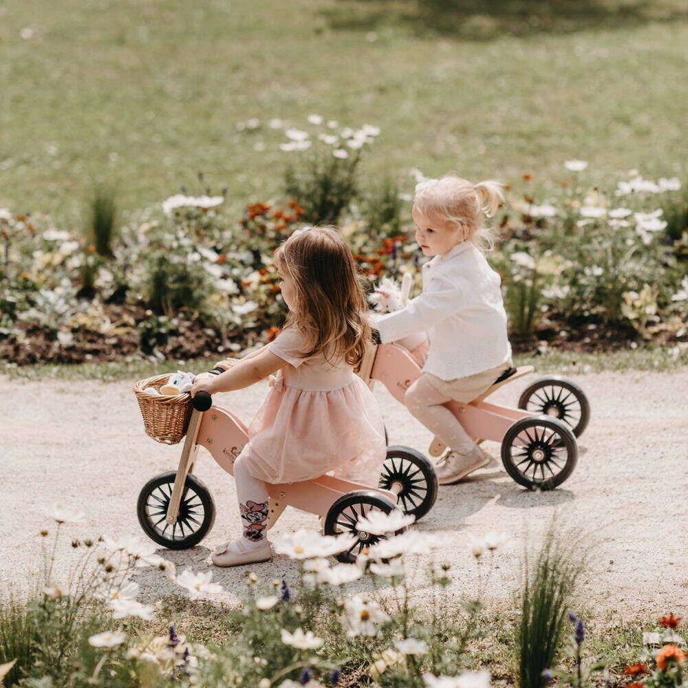 Tricicleta roz fara pedale transformabila Tiny Tot Plus, +18 luni – Kinderfeets