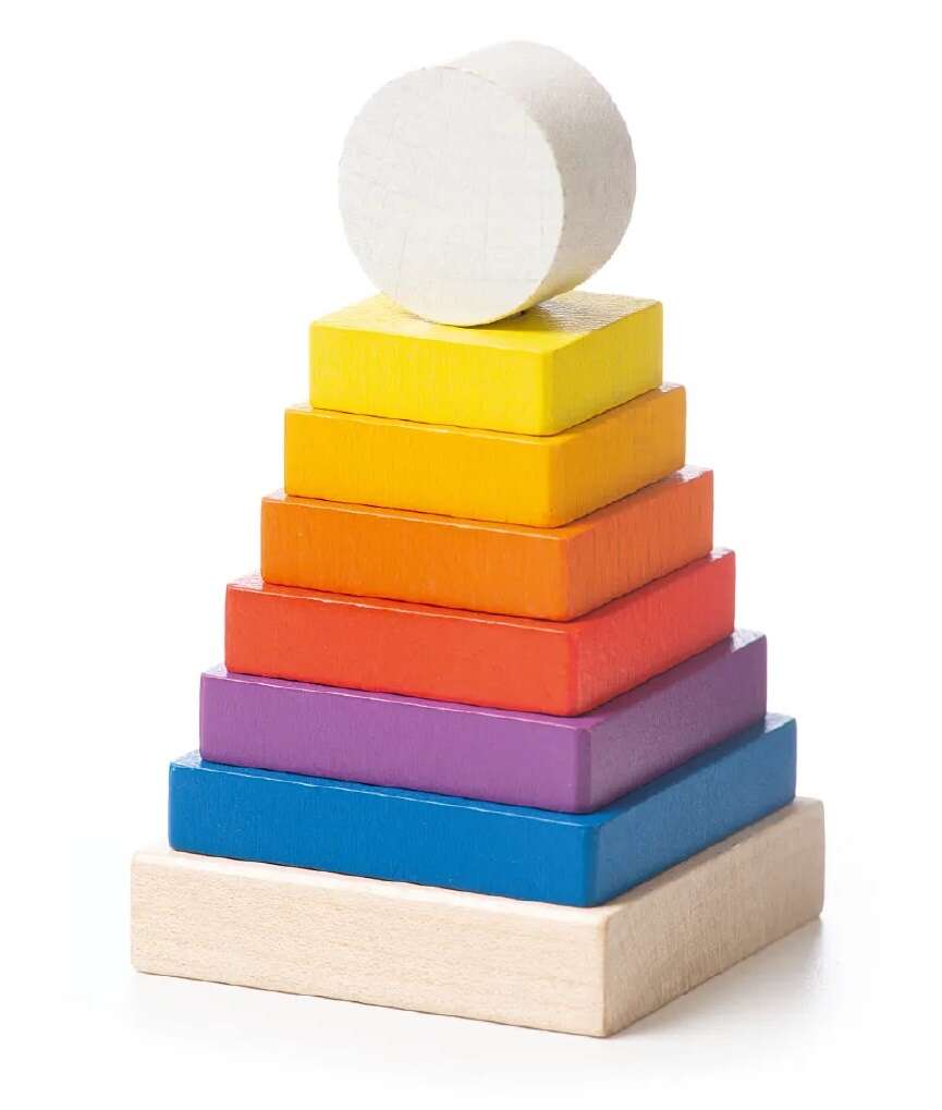 Jucarie din lemn - Piramida 1 | Cubika