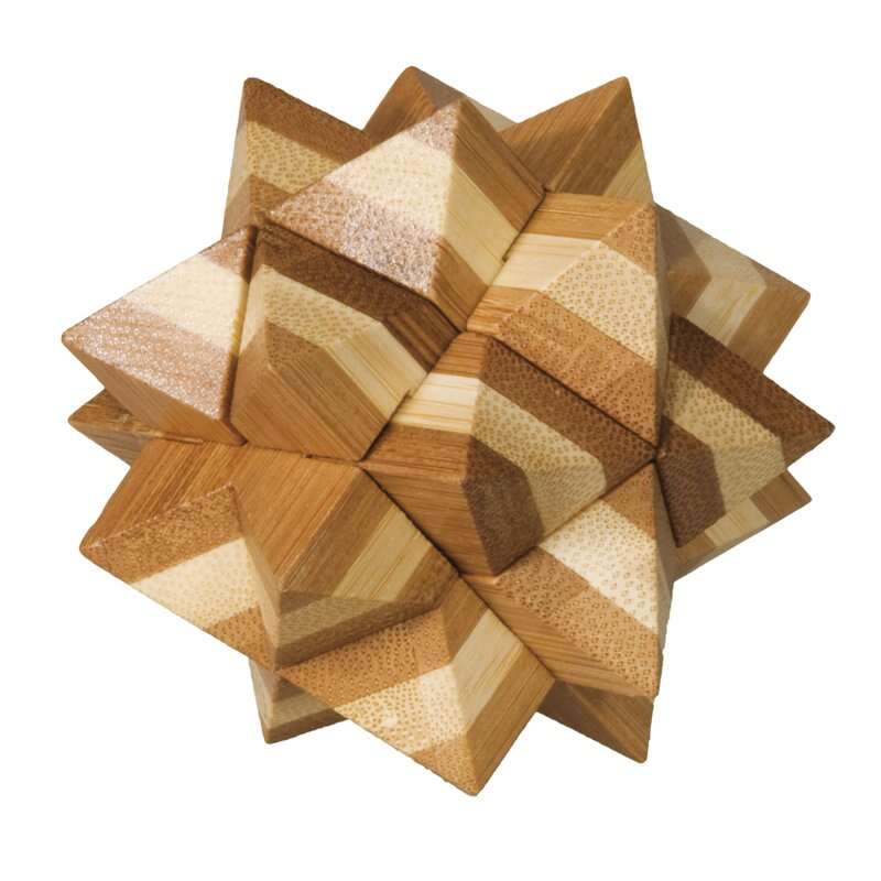 Fridolin - Joc logic IQ din lemn bambus Star