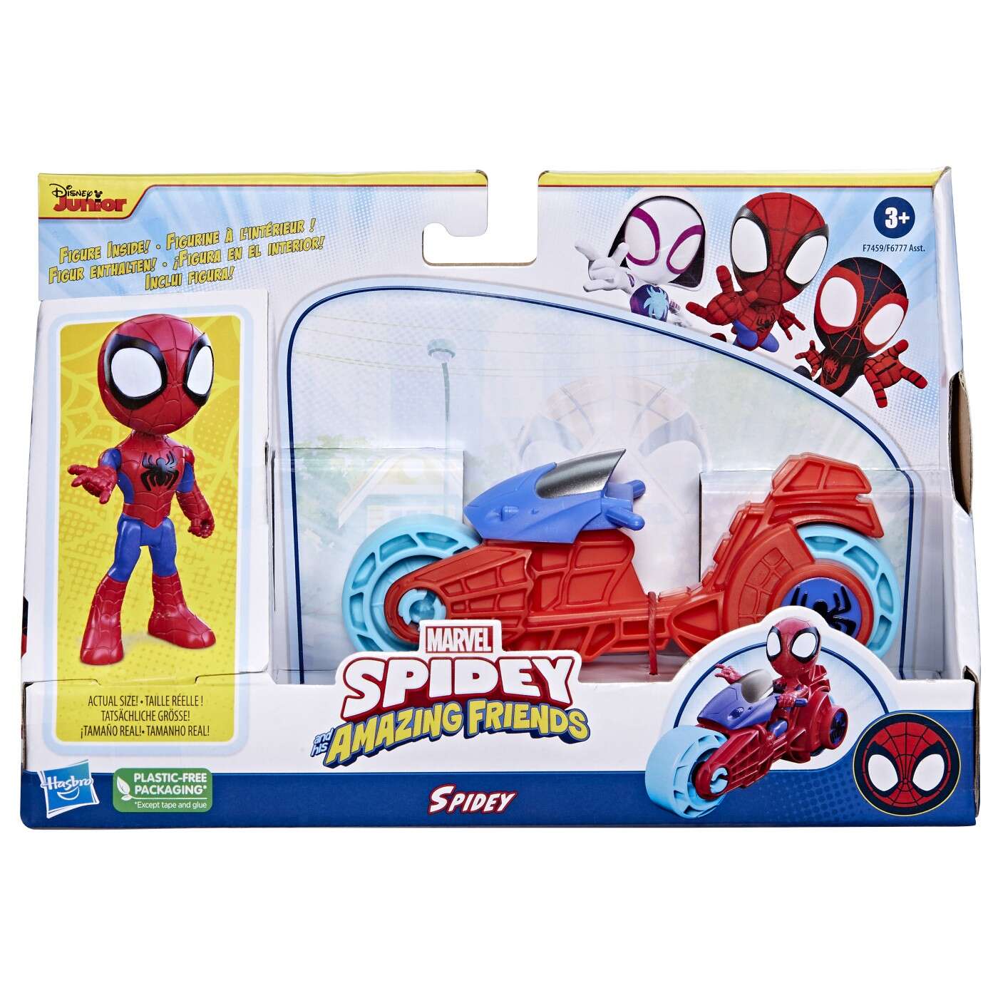 Set figurina cu vehicul - Spidey And His Amazing Friends - Spidey | Hasbro