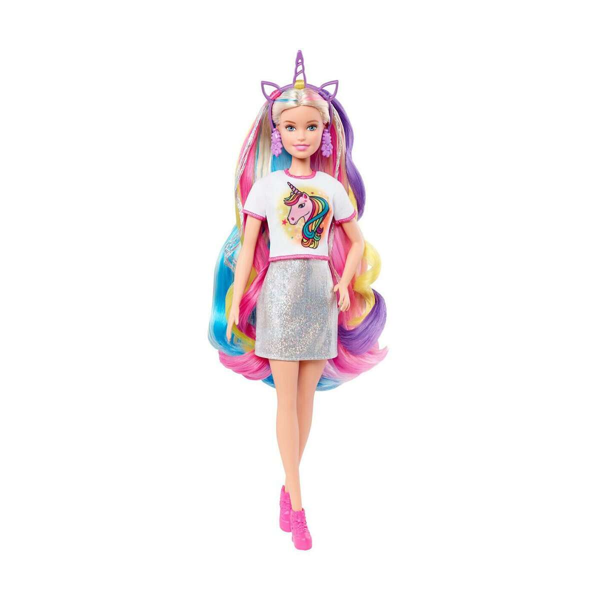 Papusa Barbie, Fantasy Hair cu accesorii 