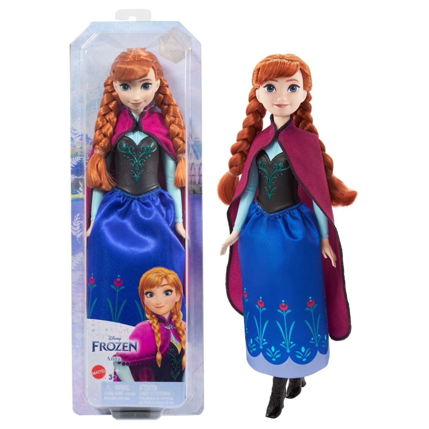 Papusa Disney Frozen - Anna cu codite | Mattel