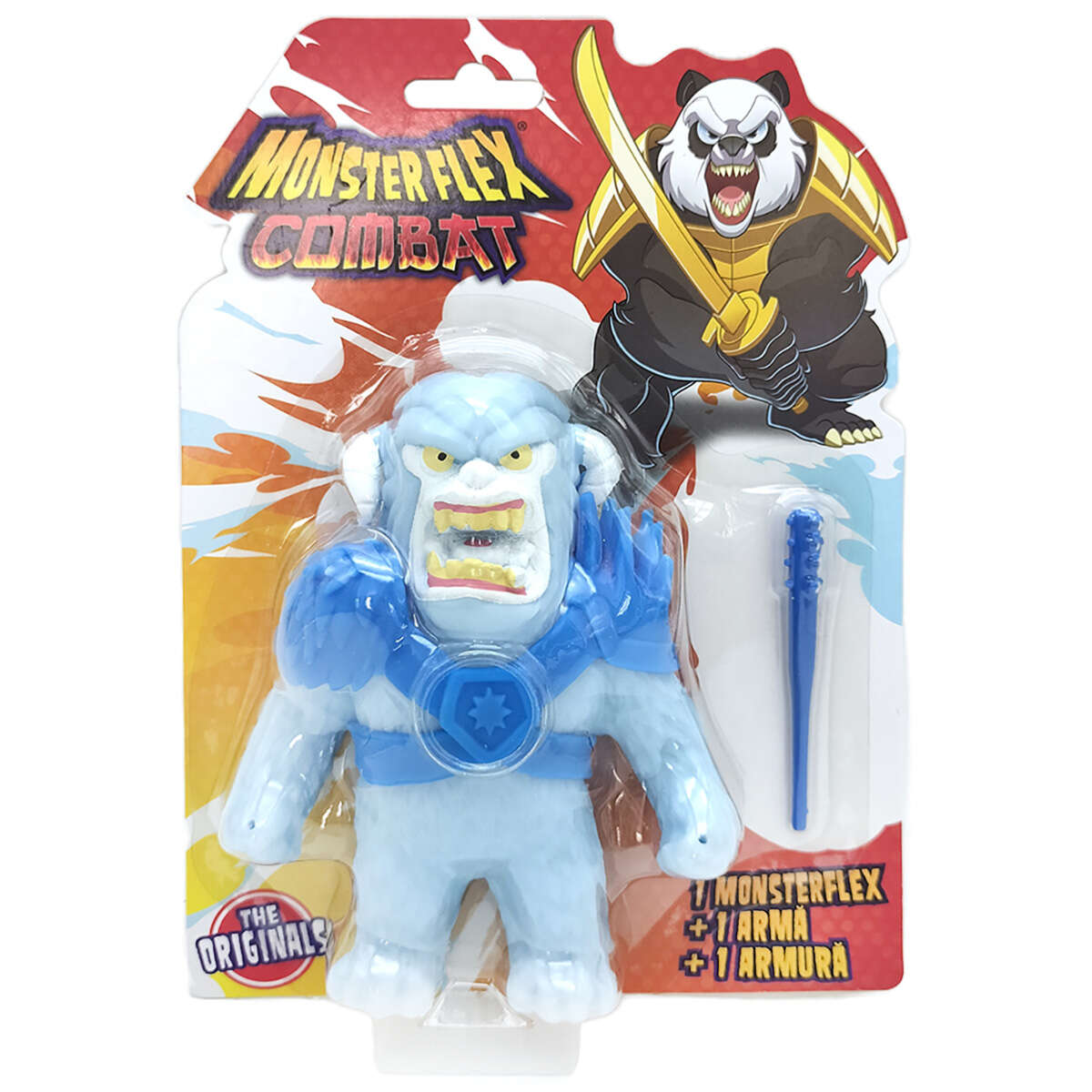 Figurina Monster Flex Combat, Monstrulet care se intinde, Ice Yeti