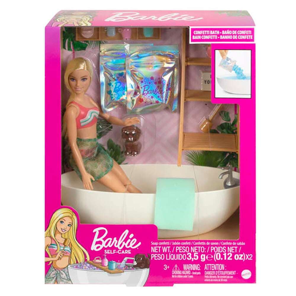 Set papusa Barbie, Confetti Bath, Cada si accesorii, HKT92