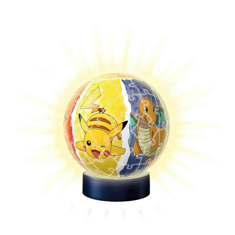 Puzzle 3D Luminos Pokemon, 72 Piese