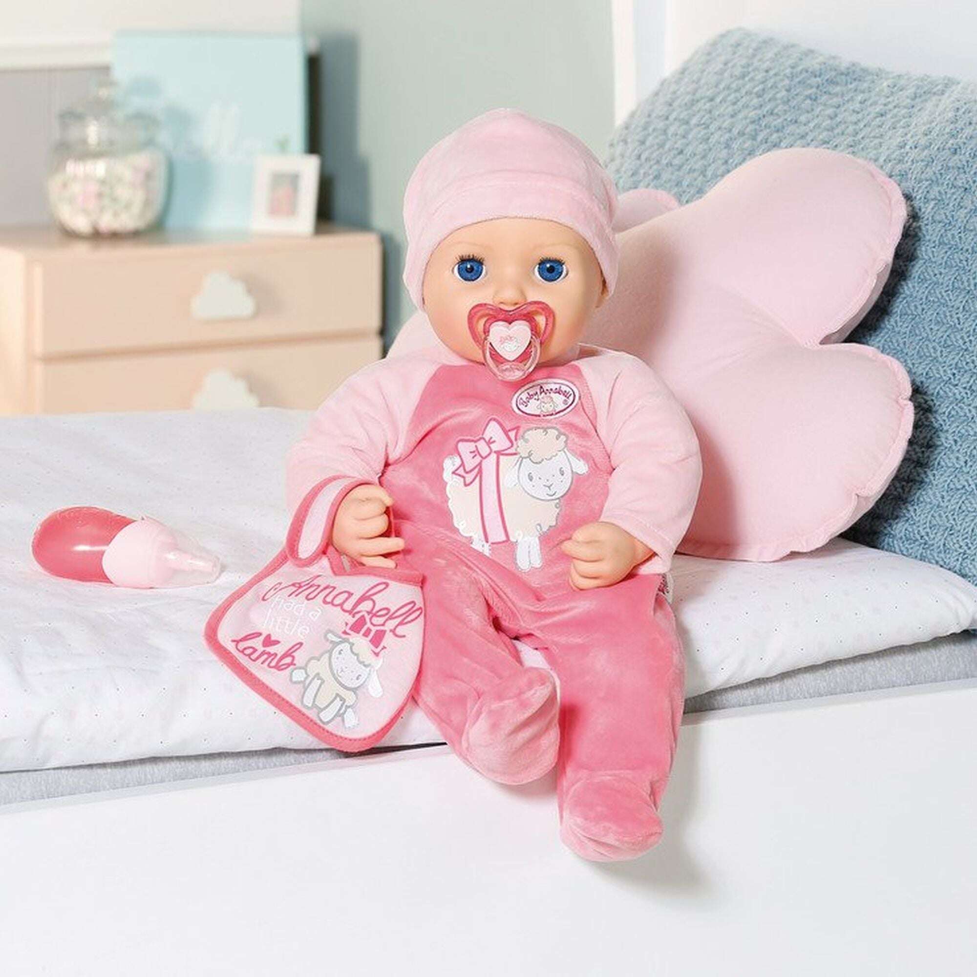 Baby annabell - papusa interactiva corp moale, 43 cm