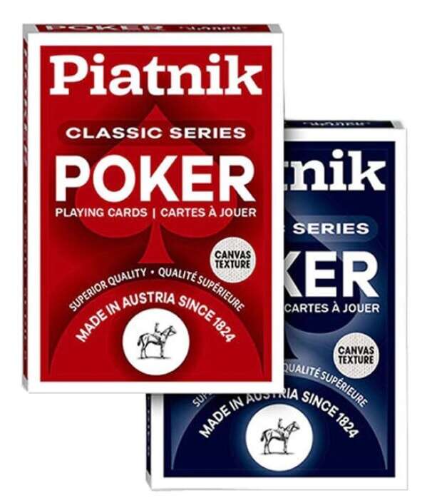 Set 2 pachete carti de joc - Classic Poker Series | Piatnik