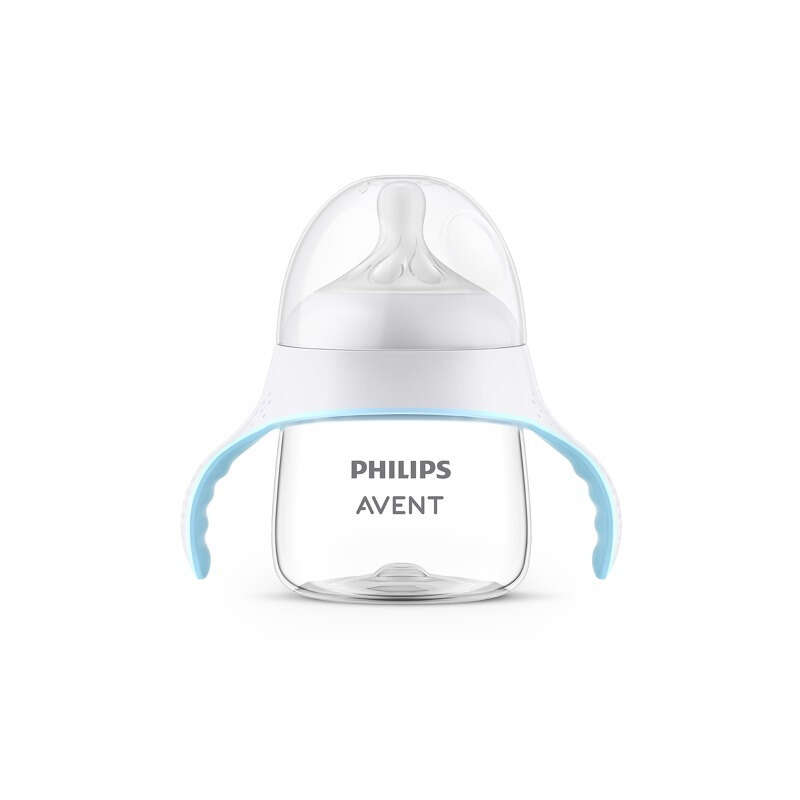 Philips Avent - Canuta cu tetina Natural Response, 6 luni+, 150 ml, Fara BPA, Anticolici, Alb