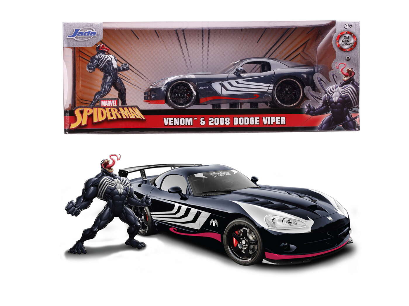 Masinuta Metalica Venom 2008 Dodge Viper Scara 1 La 24 | Jada Toys