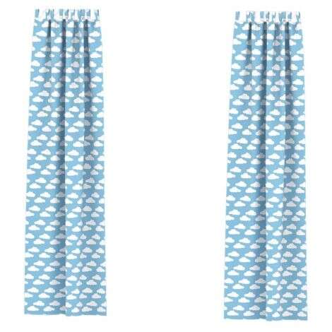 Perdele bleu pentru Dulap XL pentru paturi stivuibile, gradinita