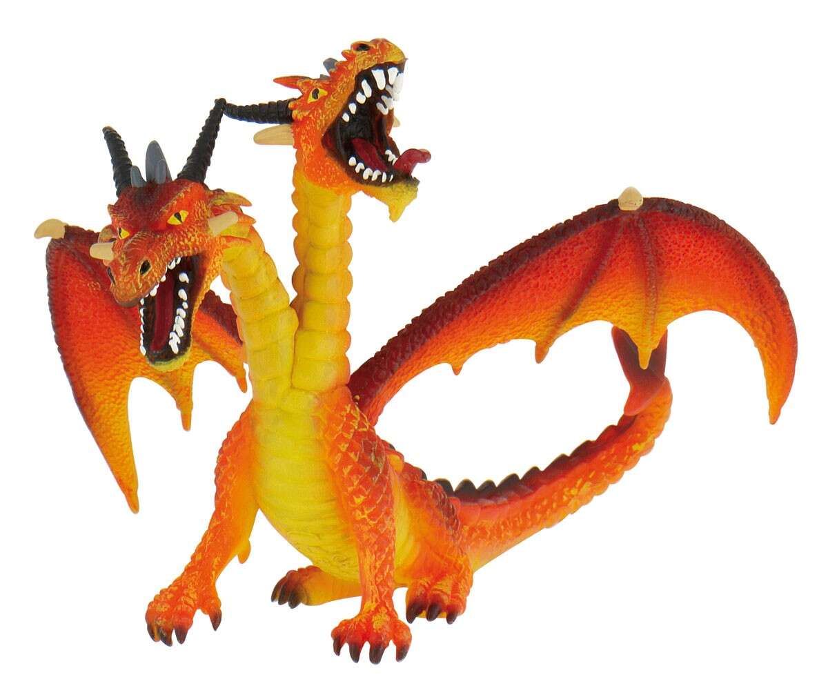 Figurina - Dragon Orange cu 2 capete | Bullyland