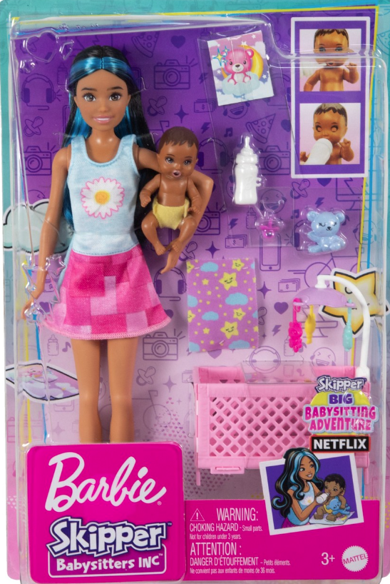 Papusa - Barbie Mamica bruneta cu bebelus | Mattel