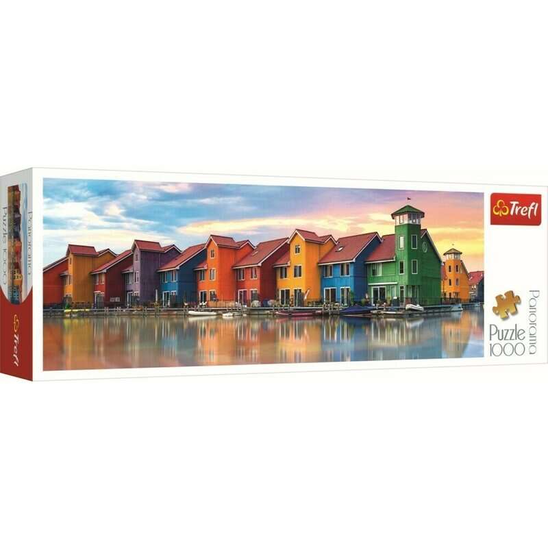 Trefl - Puzzle peisaje Groningen , Puzzle Copii , Panorama, piese 1000