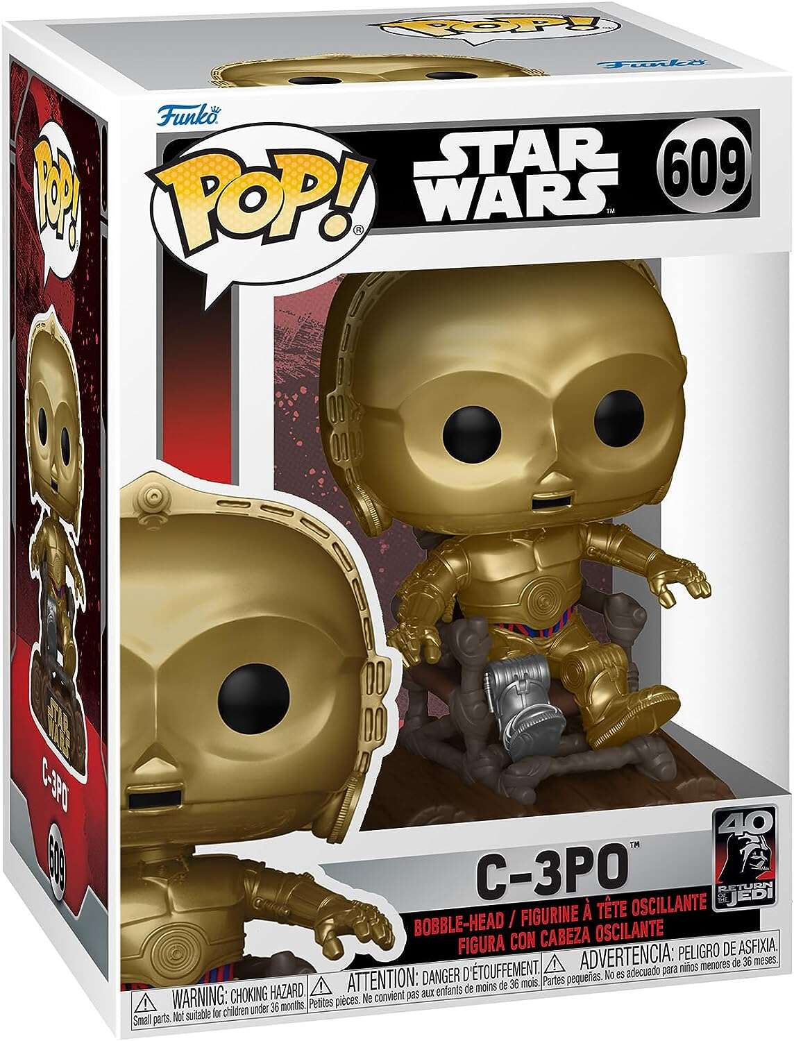 Figurina - Star Wars - 40th Return - C-3PO in Chair | Funko