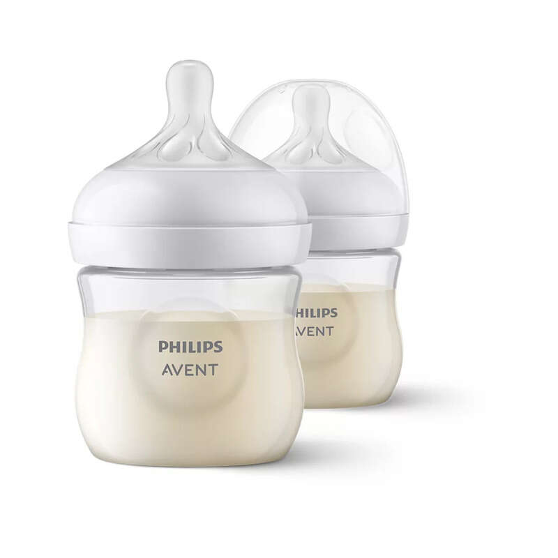 Philips Avent - Biberon anticolici, Natural Response, 125 ml, 0 luni+, 2 bucati, Alb