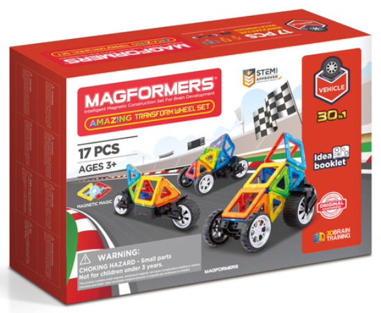Set de constructie magnetic - Amazing Transform Car, 17 piese | Magformers