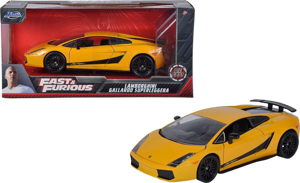 Masinuta Fast & Furious Lamborghini Gallardo 1:24 | Jada Toys