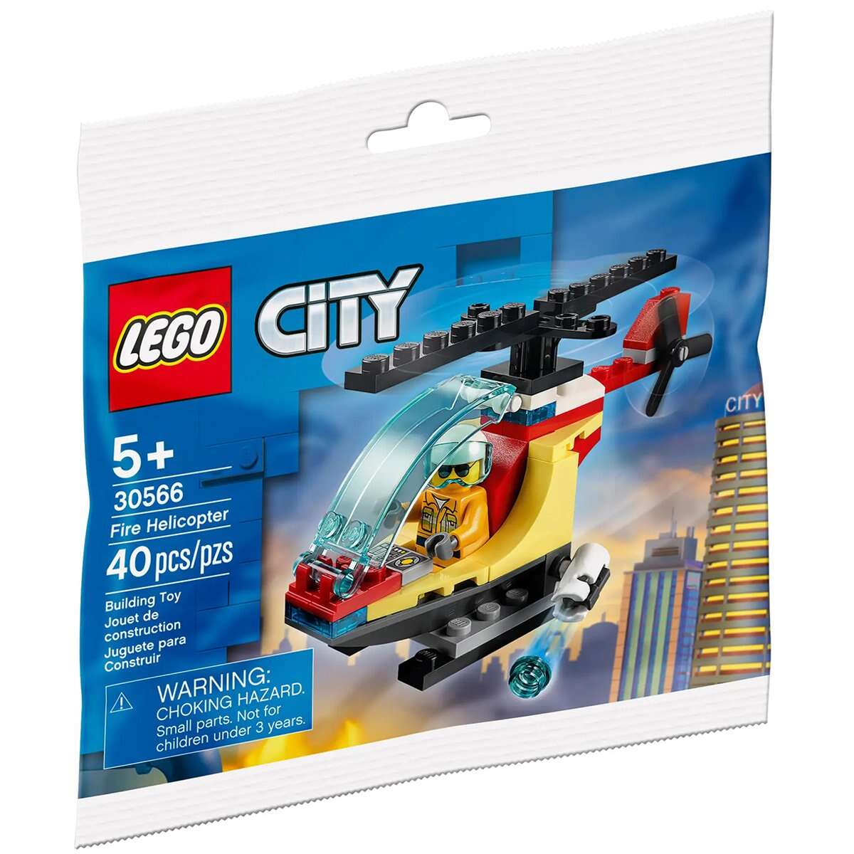 CADOU - LEGO® City - Elicopterul Pompierilor (30566) | in limita stocului disponibil