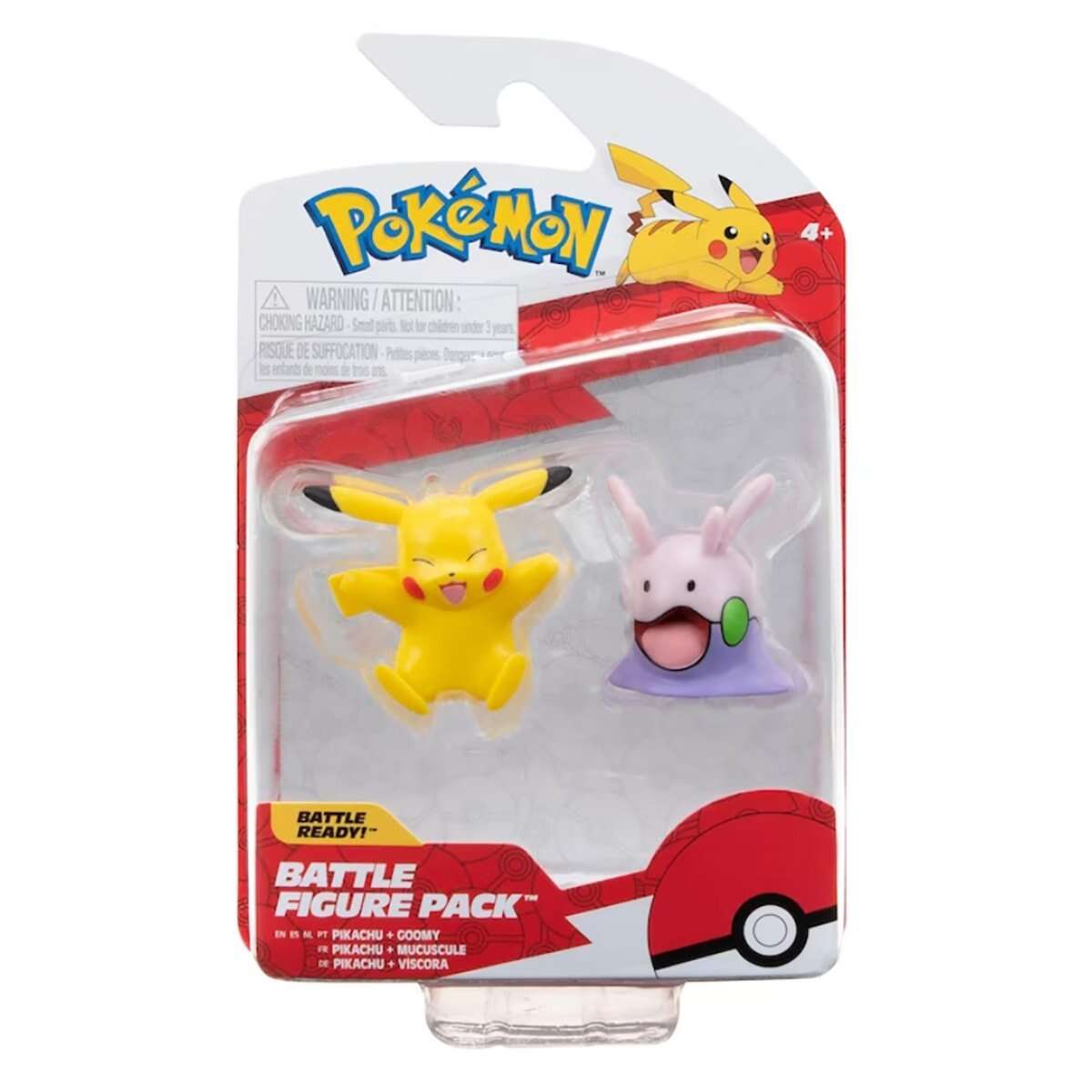 Set figurine articulate Pokemon Battle Ready, Pikachu si Goomy