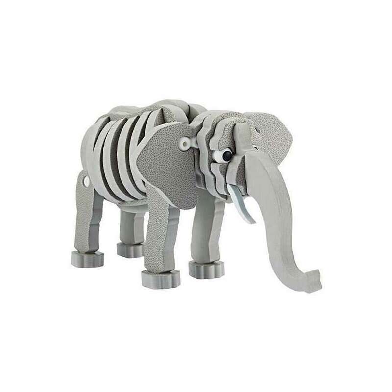 Puzzle 3D Spuma Elefant 75 piese Toi-Toys TT43545A