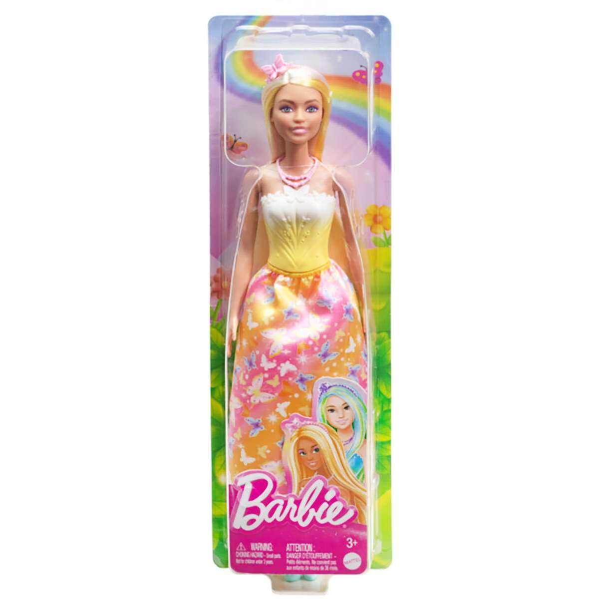 Papusa cu par blond, Barbie Royals Princess, HRR09
